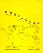 cover of n.paradoxa: international feminist art journal vol.40